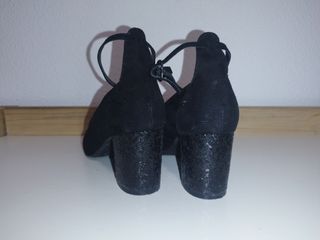 Zapatos de tacón fiesta negros T39