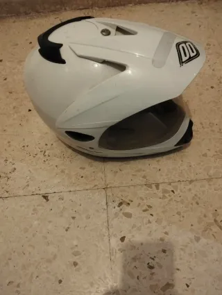 Casco de moto blanco DD