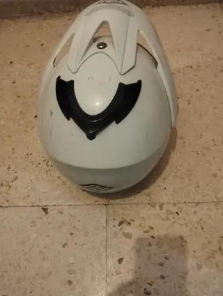Casco de moto blanco DD