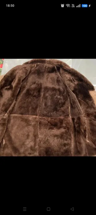 Montone in pelliccia marrone