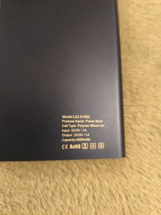 Powerbank Azul 4000mAh L02-01053