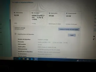 HP Elitebook 8540w Portátil i7