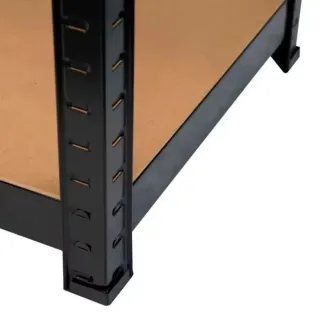 Estantería metálica esquinera negra 180cm NUEVA