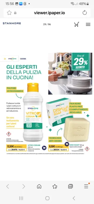 STANHOME Vetro Ceram e Dish Soap