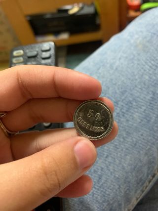 Moneda antigua coleccionable