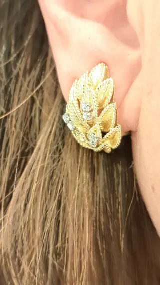 Pendientes Oro 18k con Diamantes