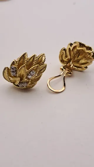 Pendientes Oro 18k con Diamantes