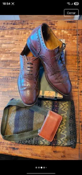 Zapatos de cuero vintage Cardinale