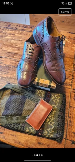 Zapatos de cuero vintage Cardinale