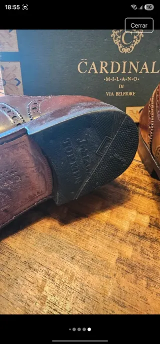 Zapatos de cuero vintage Cardinale