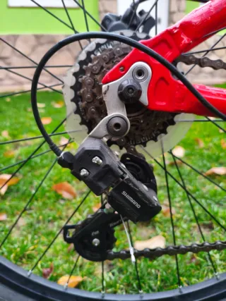 Bicicleta Montaña 26 Talla XS Roja