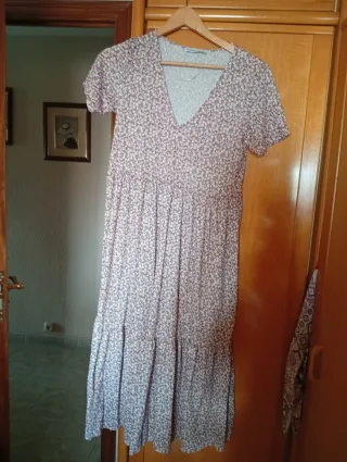 Vestido floral midi talla única