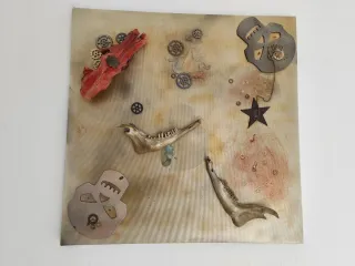 Lienzo Ikea relieve Homenaje Mexicano