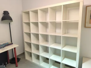 Estantería librería blanca madera