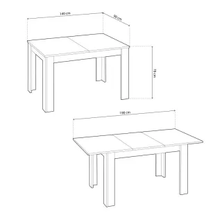Mesa de comedor madera y metal