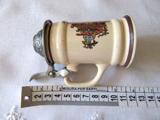 Piccolo Boccale con coperchio. PRAHA Altezza 9,5cm