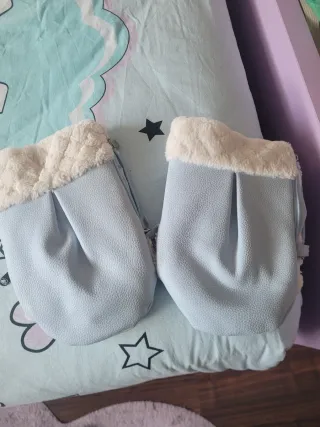 Manoplas para carro azul