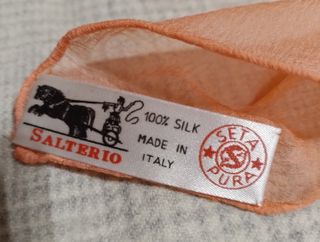 Foulard Salterio Seta Salmone