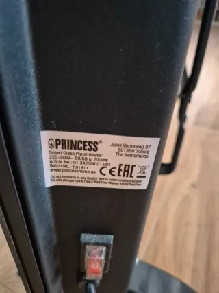 Radiador Princess Negro Cristal Inteligente