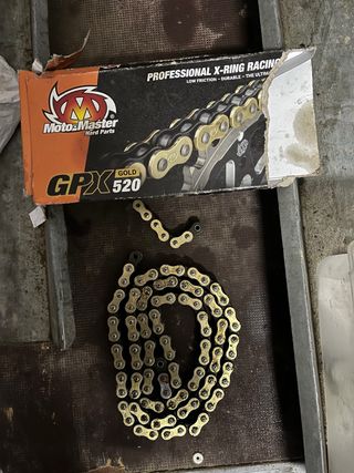 Cadena quad raptor 660GPX 520 Gold 10 horas