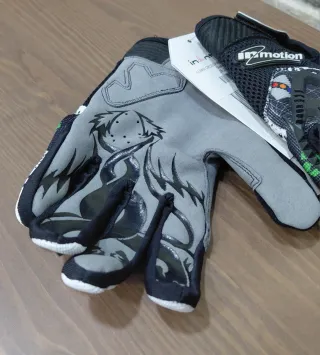 Luvas de Cross Motion Pretas e Multicolor