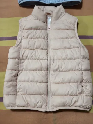 Lote 2 chalecos acolchados ligero cuello alto