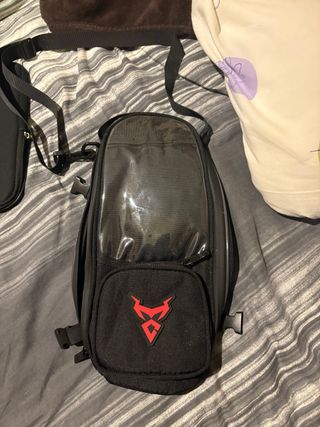 Mochila Imantada Moto Negra y Roja