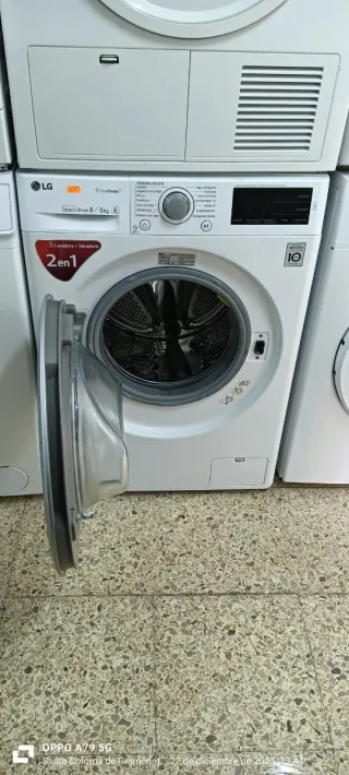 LAVADORA CON SECADORA L.G 8 KG A 5 KG