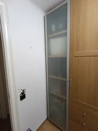 Armarios de madera y cristal