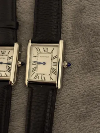 Cartier Tank Plata 3 Tamaños