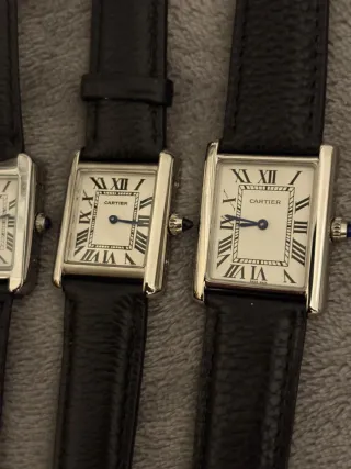 Cartier Tank Plata 3 Tamaños