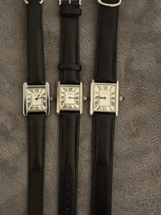 Cartier Tank Plata 3 Tamaños