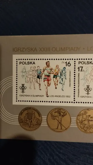 Sellos y monedas Olimpiadas Los Ángeles lote 103