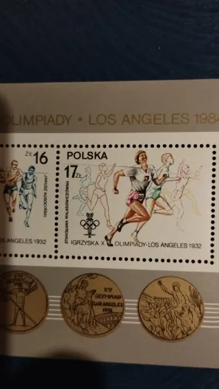 Sellos y monedas Olimpiadas Los Ángeles lote 103