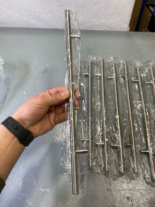 Pack 10 puxadores inox 256mm