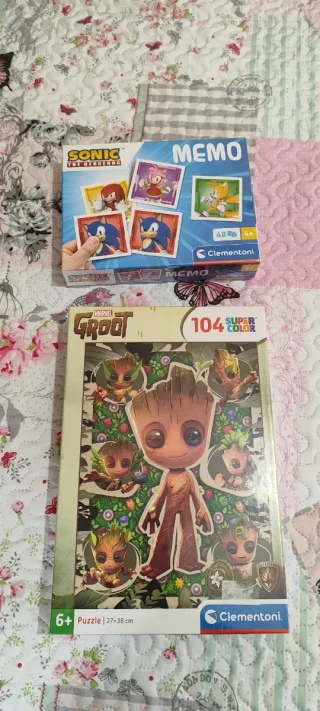 Lote Puzzles: Peppa Pig, Sonic