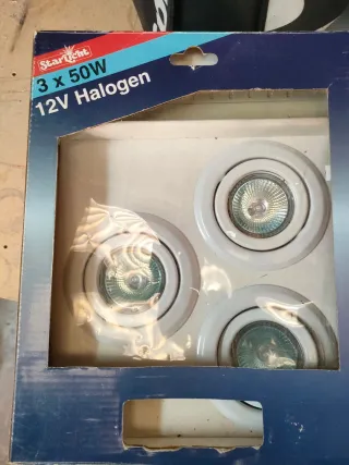 9 Focos Halógenos 12V 50W Starlight