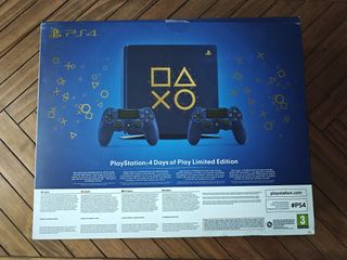 PS4 Slim Azul Días de Juego + 2 mandos