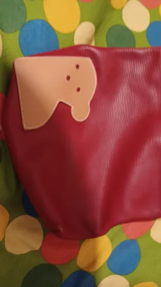 Bolso Tous Rojo y Beige Oso