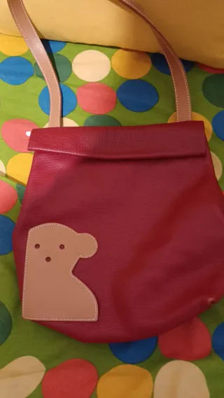 Bolso Tous Rojo y Beige Oso