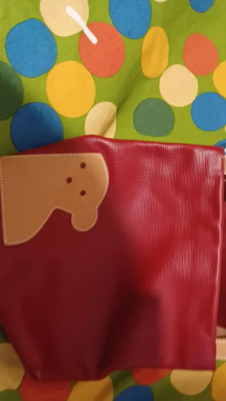 Bolso Tous Rojo y Beige Oso