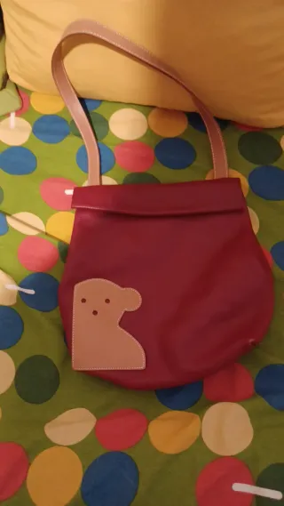 Bolso Tous Rojo y Beige Oso
