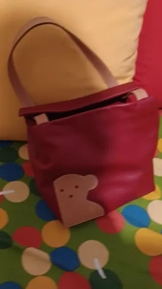 Bolso Tous Rojo y Beige Oso