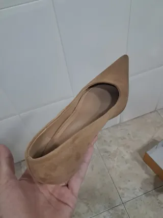 Tacones Beige Lefties Talla 37