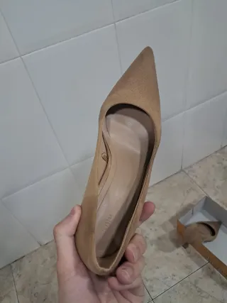 Tacones Beige Lefties Talla 37