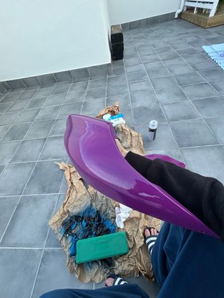 Placas Laterales Yamaha Jog (Morado y Azul)