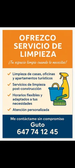 Servicios Limpieza apartamento e casas escritorio