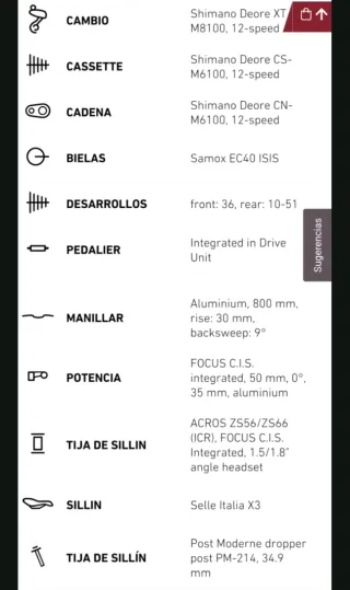 Bici eléctrica Focus de montaña
