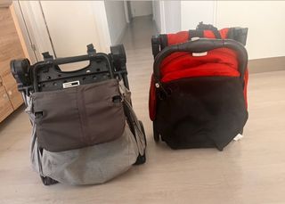 2 Carros de Paseo (Rojo y Gris) precio individual