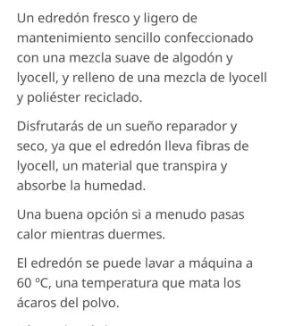 Edredón cama individual Blanco 150x200